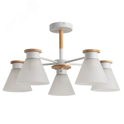 Люстра потолочная TYLER E27 5х60Вт Металл Белый - Arte Lamp