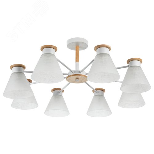 Люстра потолочная TYLER E27 8х60Вт Металл Белый - Arte Lamp