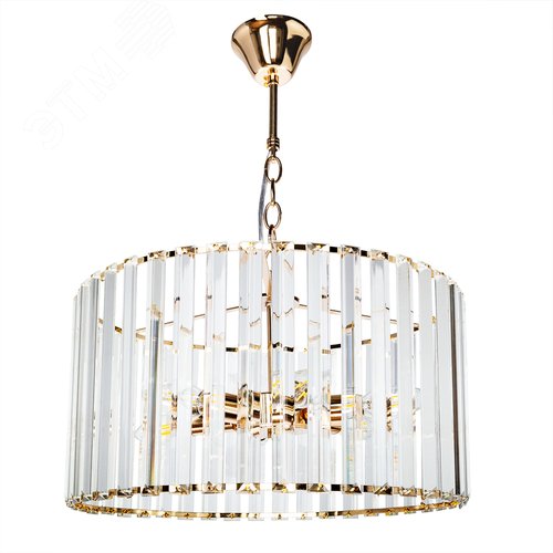 Люстра подвесная POLLUX E27 6х40Вт Металл Золото - Arte Lamp