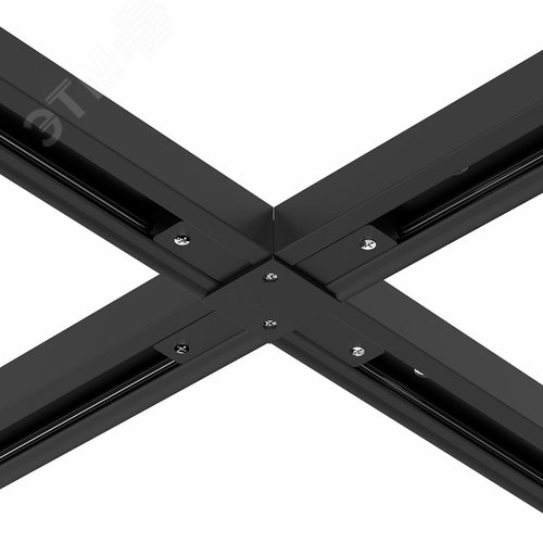 Коннектор для шинопровода TRACK ACCESSORIES Пластик Чёрный - фото 3
