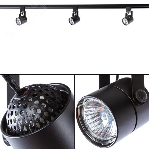 Трековый светильник Arte Lamp LENTE A1310PL-1BK (A1310PL-1BK) - фото 6