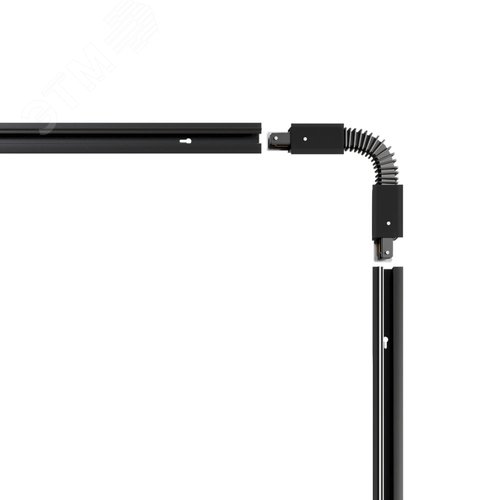 Коннектор для шинопровода TRACK ACCESSORIES Пластик Белый - фото 2