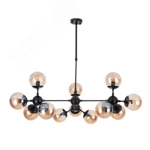 Люстра на штанге BOLLA E14 12х40Вт Металл Чёрный - Arte Lamp
