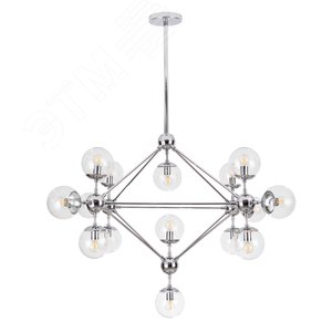 Люстра на штанге BOLLA E14 15х40Вт Металл Хром - Arte Lamp
