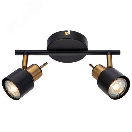Спот ALMACH GU10 2х50Вт Металл Чёрный - Arte Lamp