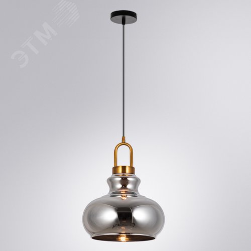 Светильник подвесной BELL E27 1х60Вт Металл Чёрный - фото 2