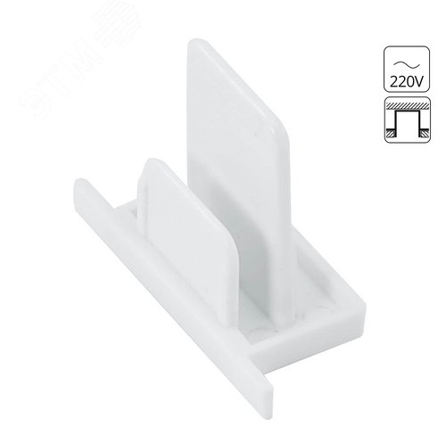 Коннектор TRACK ACCESSORIES Пластик Белый - Arte Lamp