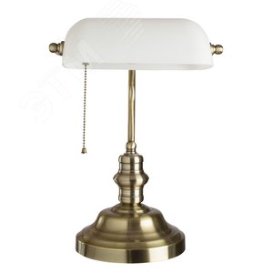Лампа настольная кабинетная BANKER E27 1х60Вт Металл Бронза - Arte Lamp