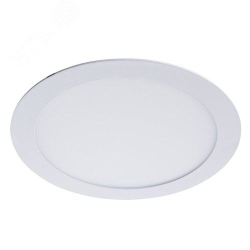 Светильник светодиодный 1хLEDх20W SMD 1600lm 3000k встраиваемый D300хH25 отверстие 280 алюминий (A2620PL-1WH) - Arte Lamp