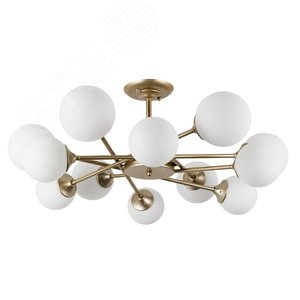 Люстра потолочная MARCO E14 12х60Вт Металл Золото - Arte Lamp
