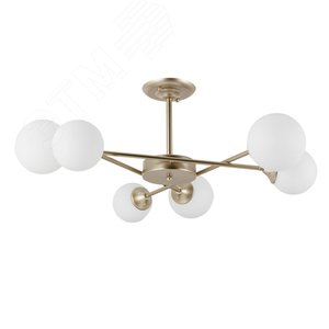 Люстра потолочная MARCO E14 6х60Вт Металл Золото - Arte Lamp