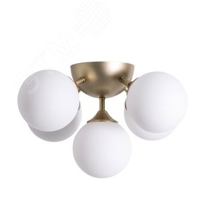 Люстра потолочная FOBOS E14 5х60Вт Металл Золото - Arte Lamp