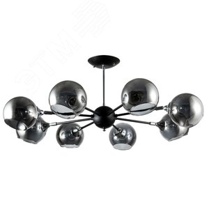 Люстра потолочная LAGOS E27 8х60Вт Металл Чёрный - Arte Lamp