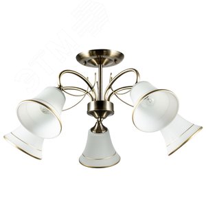 Люстра потолочная BLOSSOM E27 5х60Вт Металл Бронза - Arte Lamp