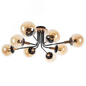 Люстра потолочная OXFORD E27 8х60Вт Металл Чёрный - Arte Lamp