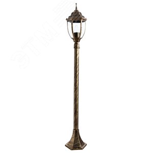 Светильник парковый PEGASUS E27 1х60Вт Металл Чёрный - Arte Lamp