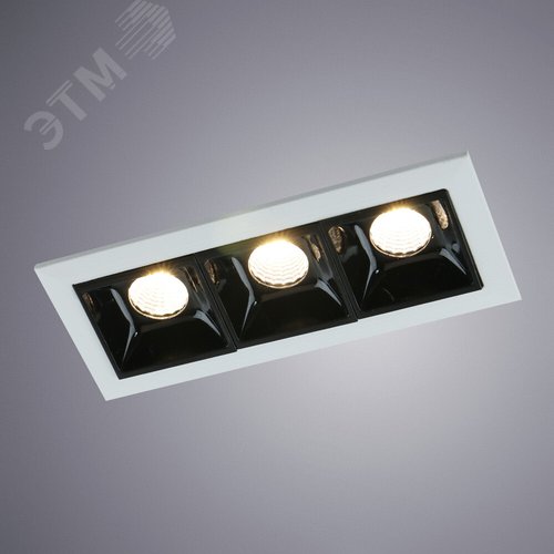 Встраиваемый светильник Arte Lamp GRILL A3153PL-3BK (A3153PL-3BK) - фото 2