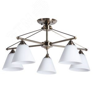 Люстра потолочная COPTER E27 5х40Вт Металл Бронза - Arte Lamp