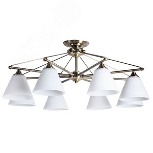 Люстра потолочная COPTER E27 8х40Вт Металл Бронза - Arte Lamp