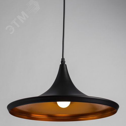 Светильник подвесной CAPPELLO E27 1х40Вт Металл Чёрный - фото 2