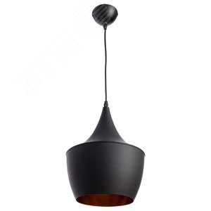 Светильник подвесной CAPPELLO E27 1х40Вт Металл Чёрный - Arte Lamp