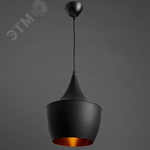 Светильник подвесной CAPPELLO E27 1х40Вт Металл Чёрный - фото 2