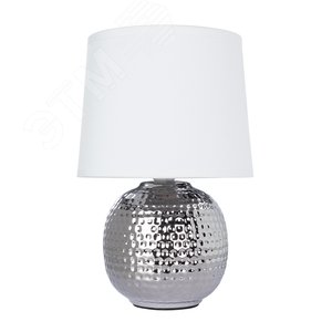 Лампа настольная декоративная MERGA E14 1х40Вт Керамика Хром - Arte Lamp