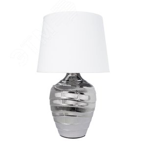 Лампа настольная декоративная KORFU E27 1х40Вт Керамика Хром - Arte Lamp