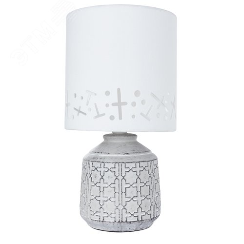 Лампа настольная декоративная BUNDA E14 1х40Вт Керамика Серый - Arte Lamp