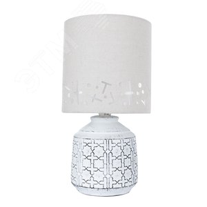 Лампа настольная декоративная BUNDA E14 1х40Вт Керамика Белый - Arte Lamp