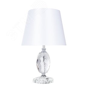 Лампа настольная декоративная AZALIA E14 1х40Вт Металл Хром - Arte Lamp
