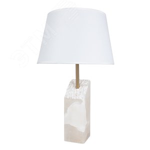 Лампа настольная декоративная PORRIMA E27 1х60Вт Металл Белый - Arte Lamp