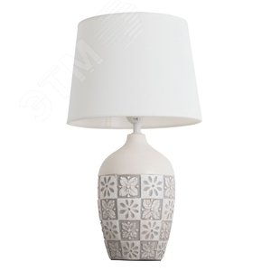 Лампа настольная декоративная TWILLY E27 1х40Вт Керамика Серый - Arte Lamp