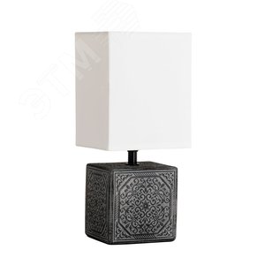 Лампа настольная декоративная FIORI E14 1х40Вт Керамика Чёрный - Arte Lamp