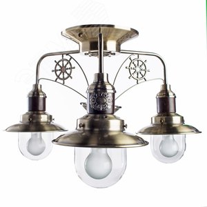 Люстра потолочная SAILOR E27 3х60Вт Металл Бронза - Arte Lamp