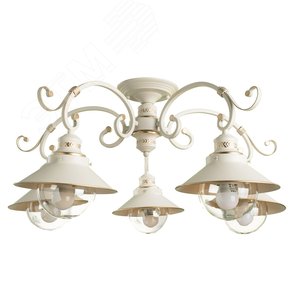 Люстра потолочная GRAZIOSO E27 5х60Вт Металл Белый - Arte Lamp
