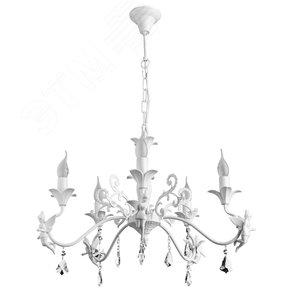 Люстра подвесная ANGELINA E14 5х40Вт Металл Белый - Arte Lamp
