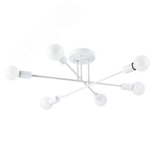 Люстра потолочная ALASTOR E27 6х40Вт Металл Белый - Arte Lamp