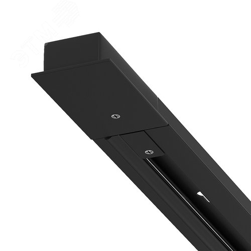 Шинопровод встраиваемый TRACK ACCESSORIES Алюминий Чёрный - фото 4