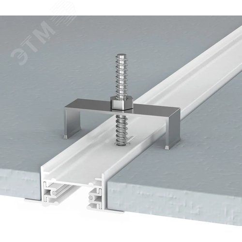 Шинопровод встраиваемый TRACK ACCESSORIES Алюминий Чёрный - фото 2