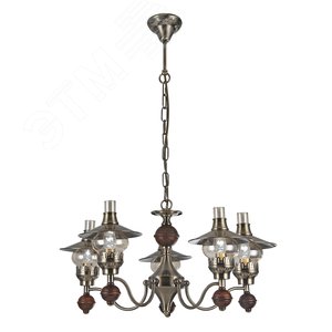 Люстра подвесная TRATTORIA E14 5х60Вт Металл Бронза - Arte Lamp