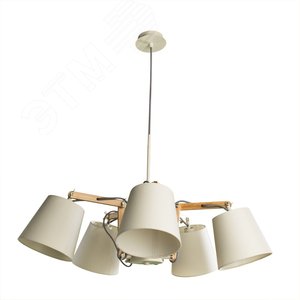 Люстра подвесная PINOCCHIO E14 5х40Вт Металл Белый - Arte Lamp