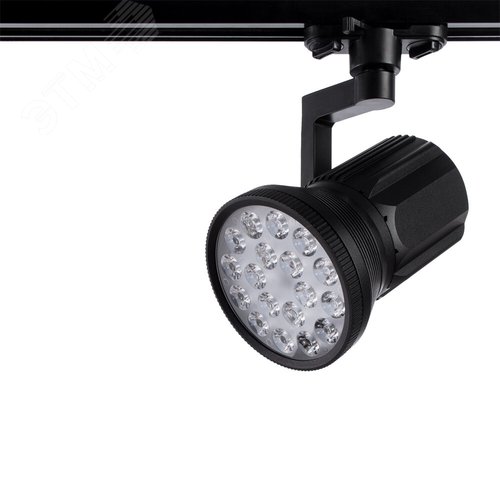 Светильник на шинопровод H250хL112 1х18WхLED 1260lm 3000K алюминий/черный (A6118PL-1BK) - Arte Lamp