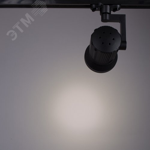Светильник на шинопровод H250хL112 1х18WхLED 1260lm 3000K алюминий/черный (A6118PL-1BK) - фото 3