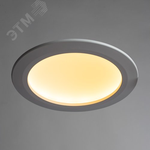 Светильник точечный встраиваемый RIFLESSIONE LED 16Вт Металл Белый - фото 3