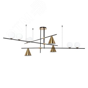 Люстра на штанге JACOB E27 3х60Вт Металл Чёрный - Arte Lamp