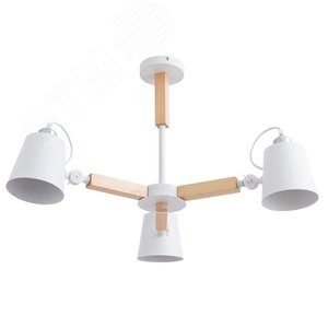 Люстра на штанге OSCAR E27 3х40Вт Металл Белый - Arte Lamp