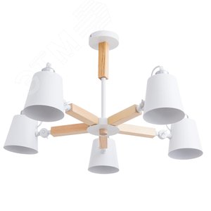 Люстра на штанге OSCAR E27 5х40Вт Металл Белый - Arte Lamp