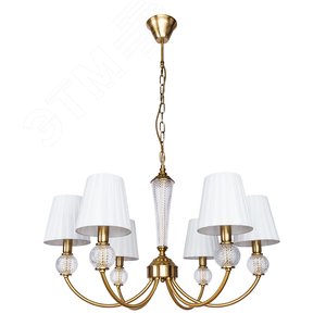 Люстра подвесная GRACIE E14 6х40Вт Металл Медь - Arte Lamp