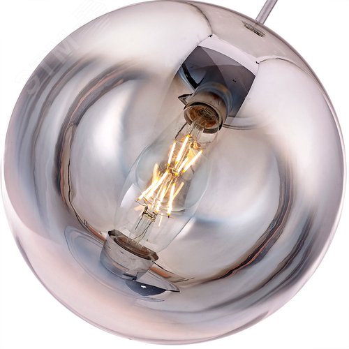 Светильник подвесной JUPITER chrome E27 1х60Вт Металл Хром - фото 2